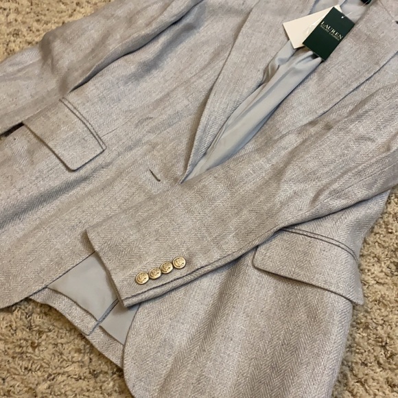 Herringbone Linen Blazer - Picture 5 of 7